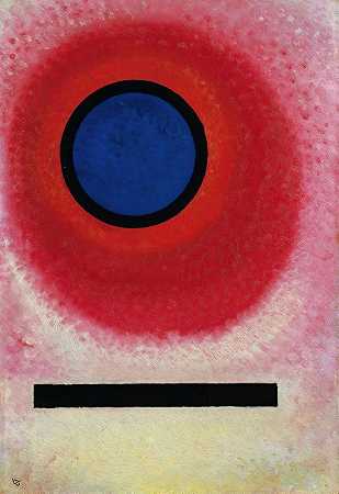 Blauer Kreis No. 2 (Cercle Bleu Ii)`Blauer Kreis No. 2 (Cercle Bleu Ii) (1925) by Wassily Kandinsky