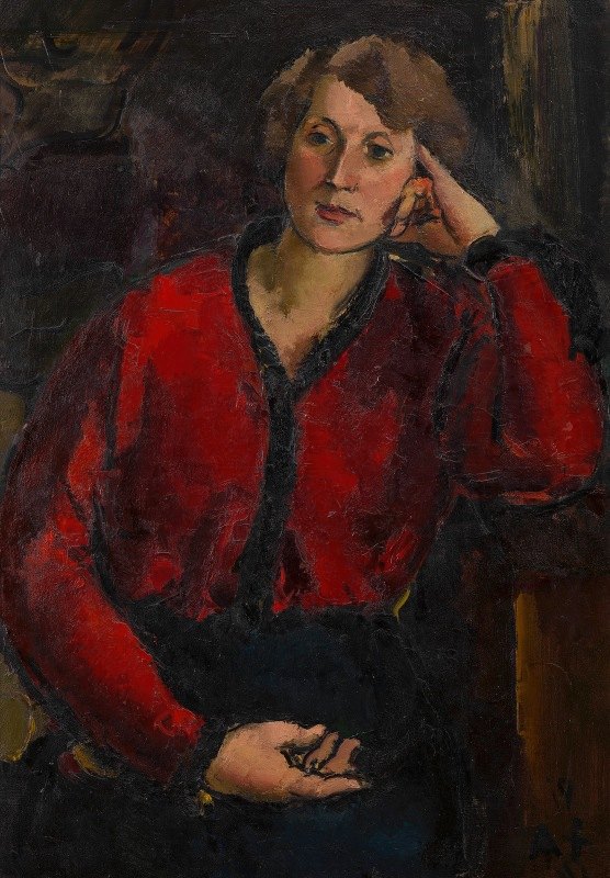 艾达·罗斯勒`Ida Roessler (1914) by Anton Faistauer