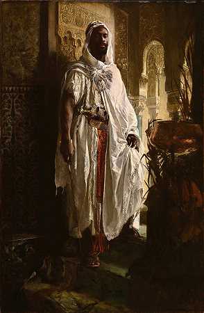 摩尔人首领`The Moorish Chief (1878) by Eduard Charlemont
