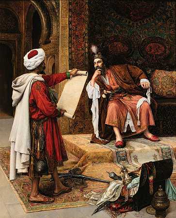 苏丹和使者`The Sultan And The Messenger by Clément Pujol de Guastavino