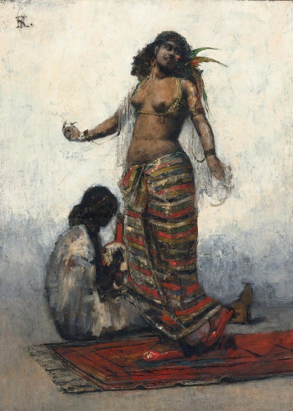 女奴`The Slave Girl by Henri Regnault