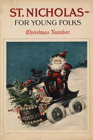 圣尼古拉斯——对于年轻人来说，圣诞数字`St. Nicholas – for young folks, Christmas number (ca. 1890–1920)
