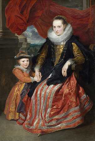 苏珊娜·福蒙特和她的女儿`Susanna Fourment and Her Daughter (1621) by Anthony van Dyck