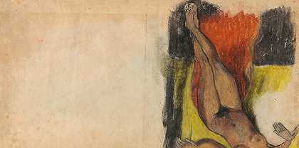 塔玛里·瓦因·朱迪思·特·帕拉里二世求救研究`Study for Aita tamari vahine Judith te parari II by Paul Gauguin