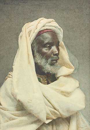 沼地之首`Head Of A Moor by Josep Tapiró Baró