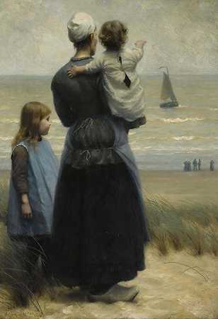 眺望大海`Looking Out To Sea (1888) by William Edward Norton
