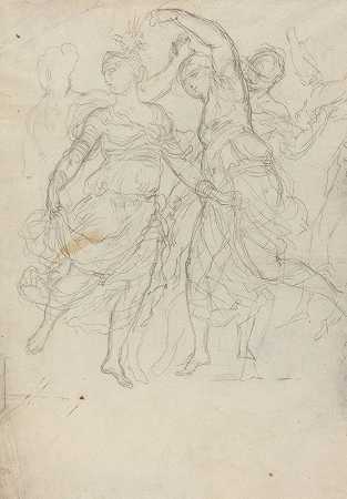 跳舞的女人`Women Dancing (c. 1820) by Pietro Fancelli
