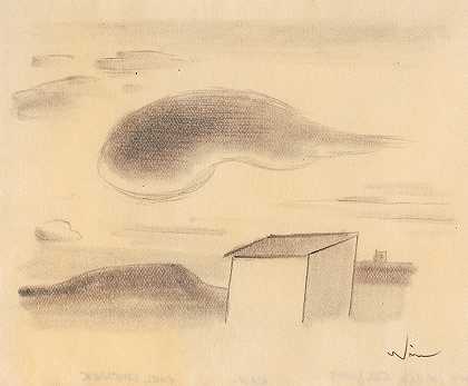 云`Wolken (around 1930) by Karl Wiener