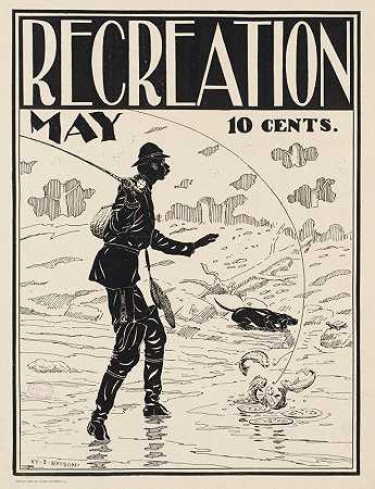 娱乐，5月10日`Recreation, May, 10 (ca. 1890–1920) by Henry Summer Watson
