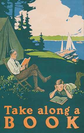 带一本书`Take along a book (1910s) by Magnus Norstad
