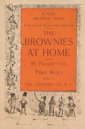 家里的布朗尼`The brownies at home (ca. 1890–1920) by Palmer Cox