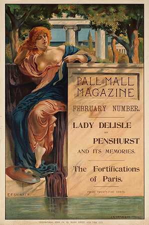 《帕尔商场》杂志，2月号`Pall mall magazine, February number (ca. 1890–1920) by Emory Fiske Skinner