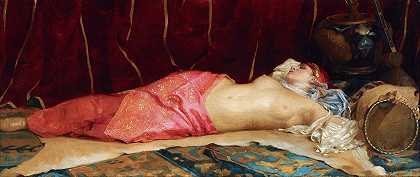 睡妾`Sleeping Concubine (1885) by Theodoros Ralli