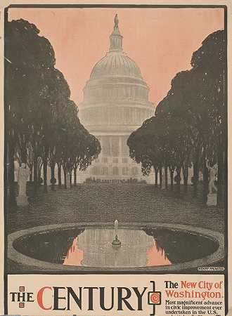 世纪。华盛顿新城`The Century. The new city of Washington (1890) by Henry McCarter