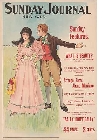 《星期日日报》，纽约。周日特写`Sunday Journal, New York. Sunday features (1896) by Archie Gunn