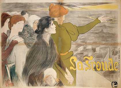 弹弓`La Fronde (1898) by Clémentine Hélène Dufau
