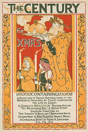 圣诞节的世纪`The century for Xmas (1895) by Louis Rhead