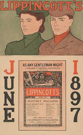 利平科特1897年6月`Lippincotts June 1897 (ca. 1897) by Joseph Gould