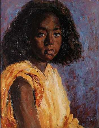 年轻的摩洛哥女孩`Young Moroccan Girl by Carlos Abascal