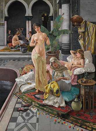 波斯浴`The persian Bath by Blas Olleros Quintana