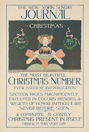 《纽约星期日日报》，圣诞节号`The New York Sunday journal, Christmas Number (1896) by Ernest Haskell