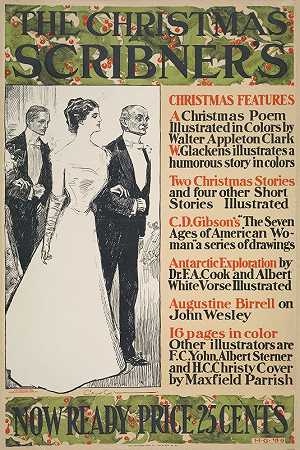 圣诞纸条s`The Christmas Scribners (1899 ~ 1906) by Charles Dana Gibson