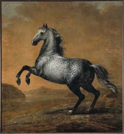 查尔斯·习近平的救命马小英国人`Karl XIs livhäst Den Lille Engländaren (between circa 1680 and circa 1689) by David Klöcker Ehrenstrahl