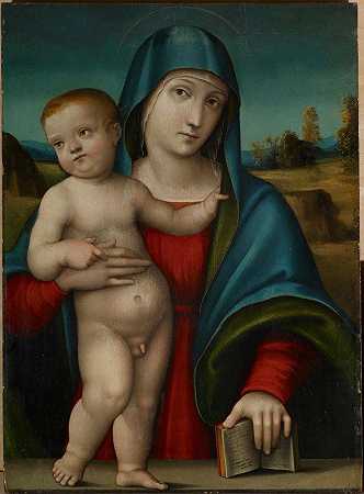 麦当娜和孩子`Madonna And Child (1515) by Giulio Francia
