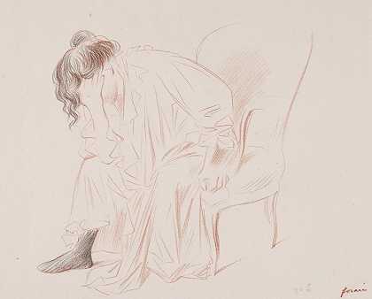 坐着的女人`Woman Seated by Jean-Louis Forain