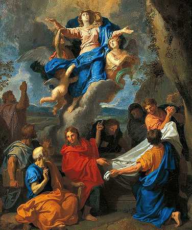 圣母升天`Assumption Of The Virgin by Charles Le Brun