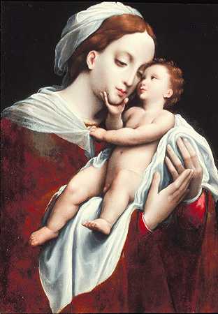 圣母子`Madonna and Child (16th century) by Cornelis van Cleve