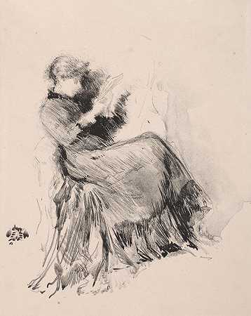 学习`Study (1878) by James Abbott McNeill Whistler