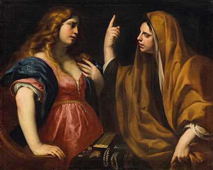 玛莎和玛丽`Martha And Mary by Andrea Vaccaro