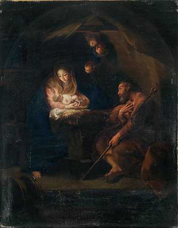 神圣的家庭`The Holy Family by Circle Of Pompeo Batoni