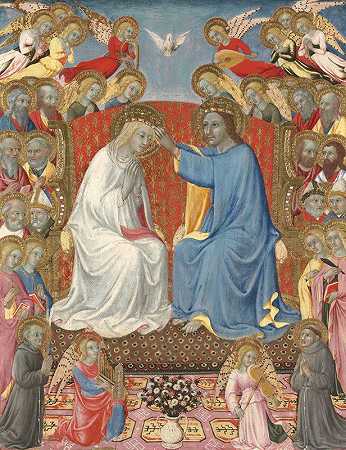 圣母加冕礼`The Coronation of the Virgin (ca. 1460) by Sano di Pietro