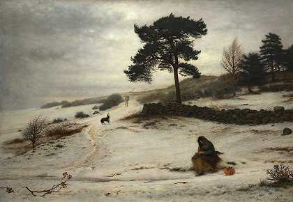 吹冬风吧`Blow Blow Thou Winter Wind (1892) by Sir John Everett Millais
