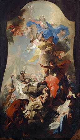 圣母升天`Ascension Of The Virgin (1757~58) by Franz Anton Maulbertsch