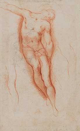一份供词中的基督形象研究`Study for the Figure of Christ in a Deposition (late 16th–early 17th century) by Ventura Salimbeni