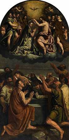 圣母的假设和加冕`The Assumption and Coronation of the Virgin by Callisto Piazza