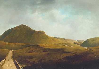梅奥的一条山路`A Mountain Road In Mayo by James Arthur O&;Connor
