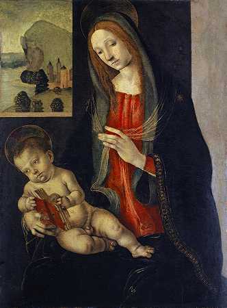 有孩子的女子`The Virgin with Child by Filippino Lippi School
