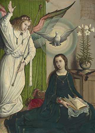 公告`The Annunciation (c. 1508~1519) by Juan de Flandes