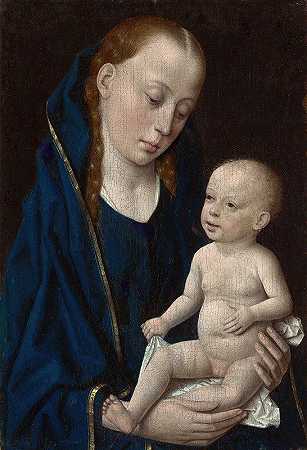圣母子`Madonna and Child (c. 1465) by Dirck Bouts