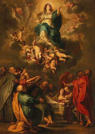 圣母的假设`The Assumption of the Virgin by Follower of Peter Paul Rubens
