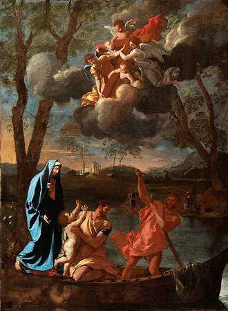 神圣家庭回归拿撒勒`The Return of the Holy Family to Nazareth (c. 1627) by Nicolas Poussin