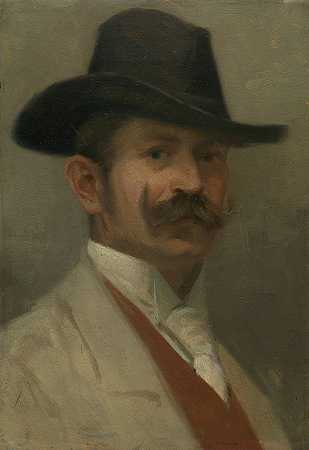 自画像`Self portrait (1904–1905) by Ľudovít Čordák
