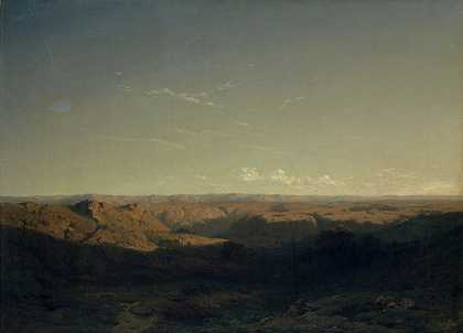 南方山地景观`Southern Mountain Landscape (1845–1850) by Alexandre Calame