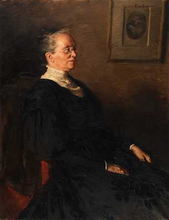 本杰明·富兰克林·古德里奇夫人`Mrs. Benjamin Franklin Goodrich (1906) by Ellen Emmet Rand