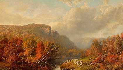 十月在蓝山`October in the Blue Mountains by William Mason Brown