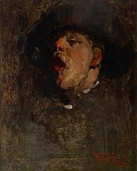 画像`Self~Portrait (1878) by Frank Duveneck 